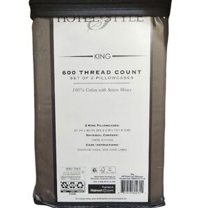 Dark Gray King Size Pillow Cases